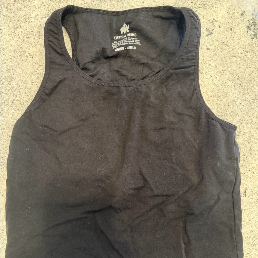 Woolly Crop top/built in bra tank sz M